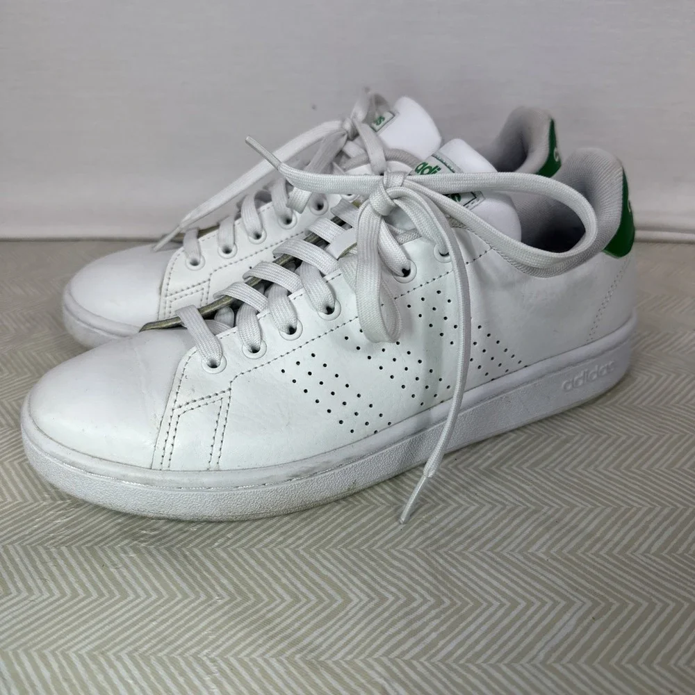 Adidas Cloudfoam Running  Sneaker Women's 8.5 Shoes HWI 28Y001‎ White & Green